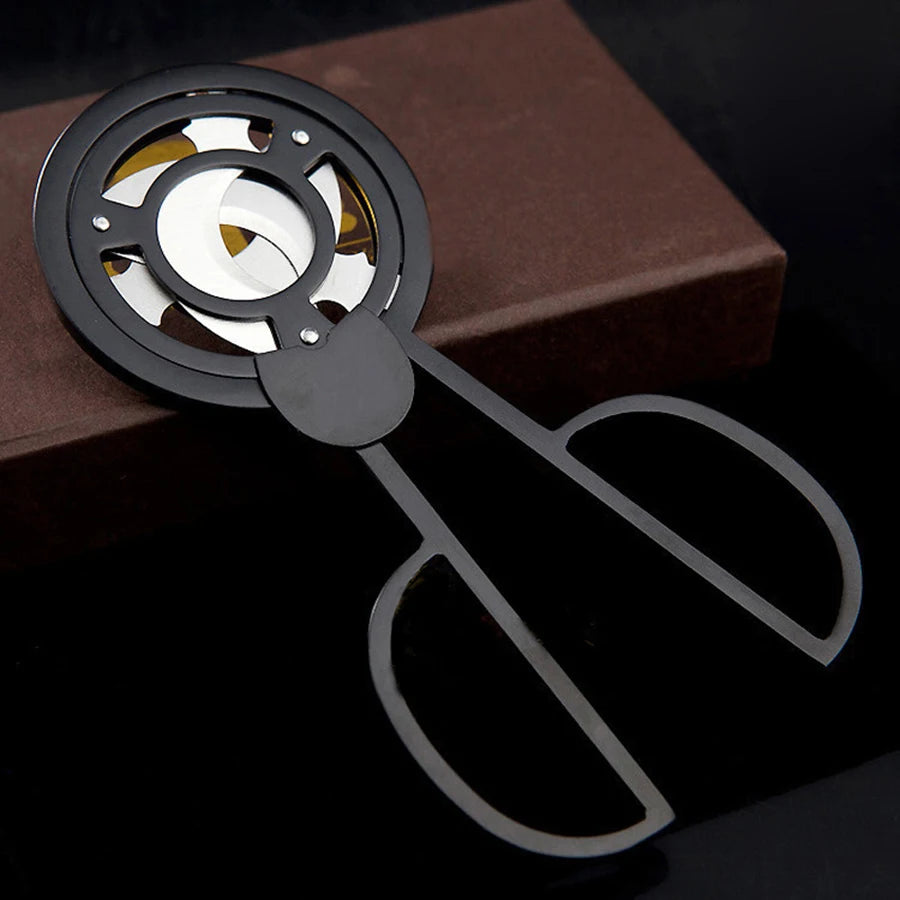Premium Cigar Cutter Guillotine Scissors Stainless Steel 3 Sharp Blades Cutting Accessories Gold Plated