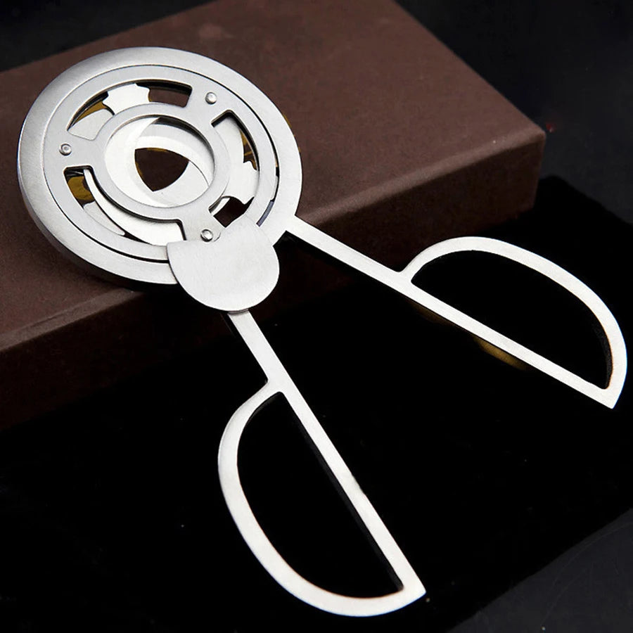 Premium Cigar Cutter Guillotine Scissors Stainless Steel 3 Sharp Blades Cutting Accessories Gold Plated